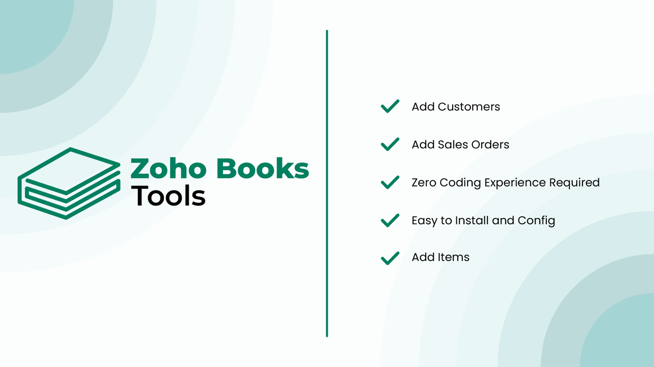 Zoho Books Tools
