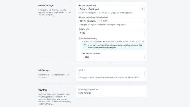 PostNL Pick‑up Points