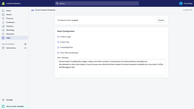 Smart Content Protector