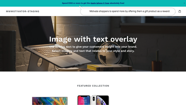 Inciter: Shipping & Promo Bars