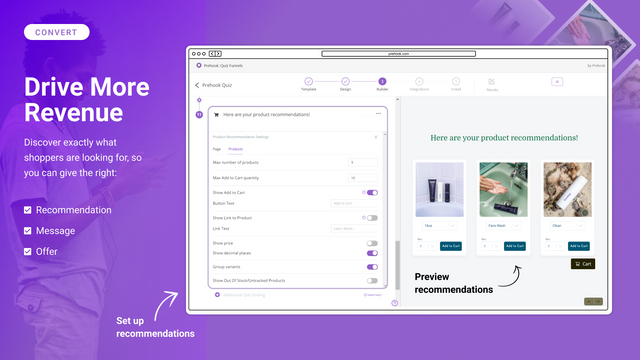 Prehook: Quiz Funnel Builder