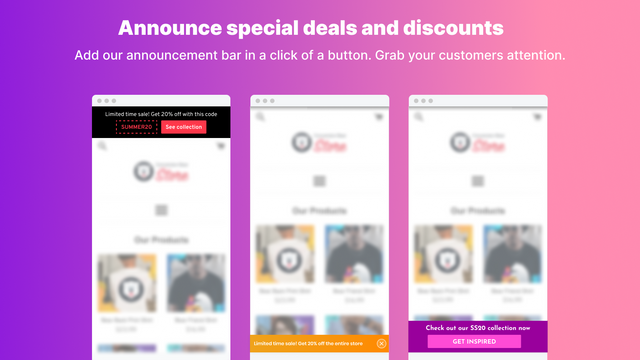 Discount Announcement Bear
