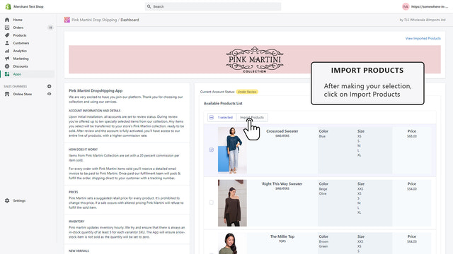 Pink Martini Drop Shipping