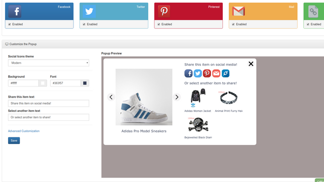 Social Share Cart by DevCloud