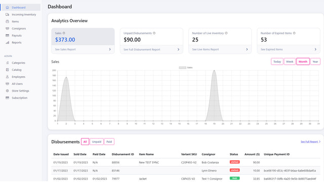 Aravenda Consignment Software