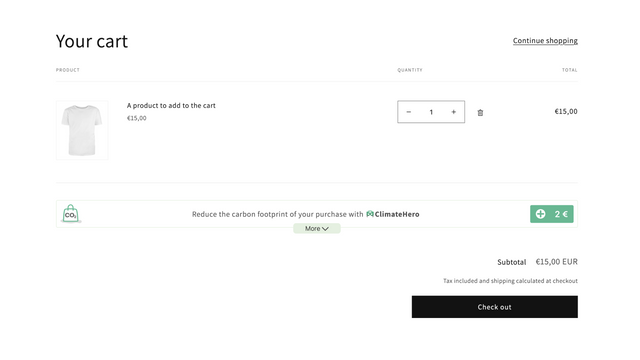 ClimateCart: Carbon free order