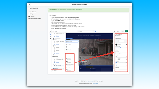 Hura Theme Blocks & Sections