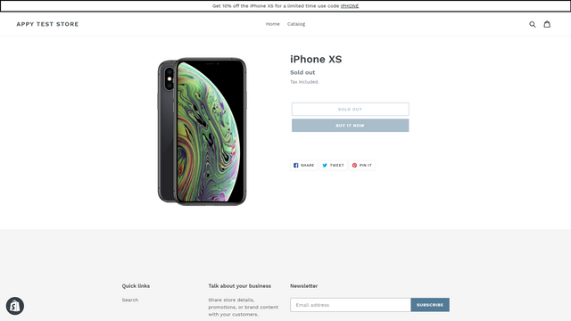 Appy: Sales Announcement Bar