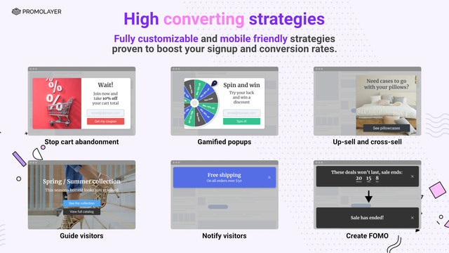 Promolayer popups for pros