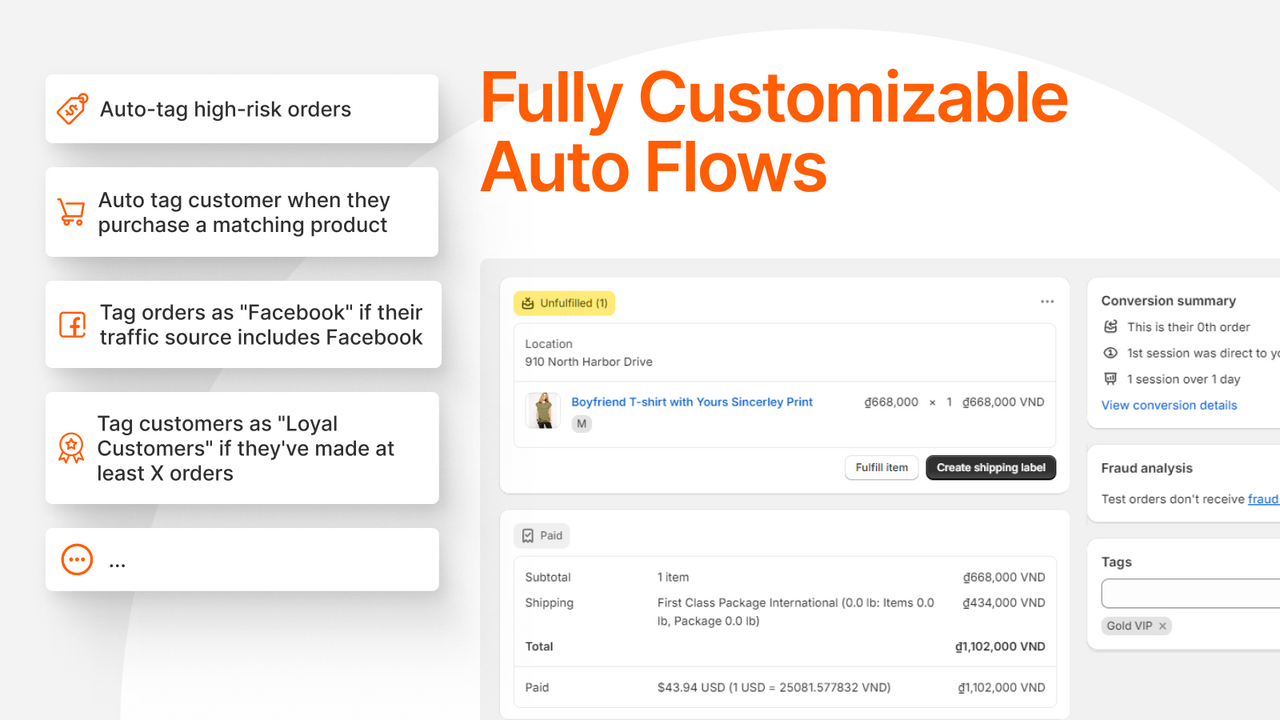 O: Auto Tag & Flow Automation