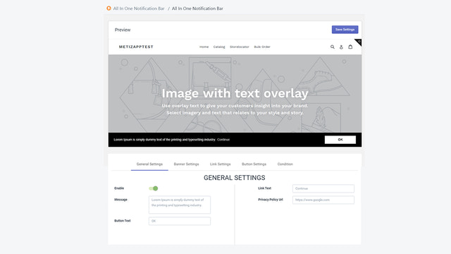 Global Smart Announcement Bar