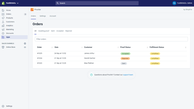 Proofer Proof Management