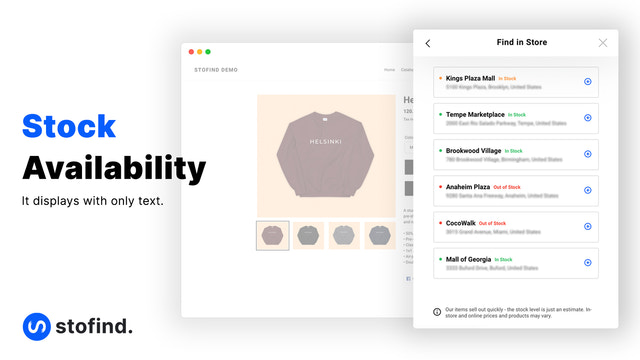 Stofind: Inventory Information
