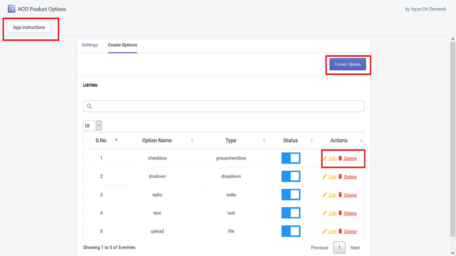 AOD Unlimited Product Options