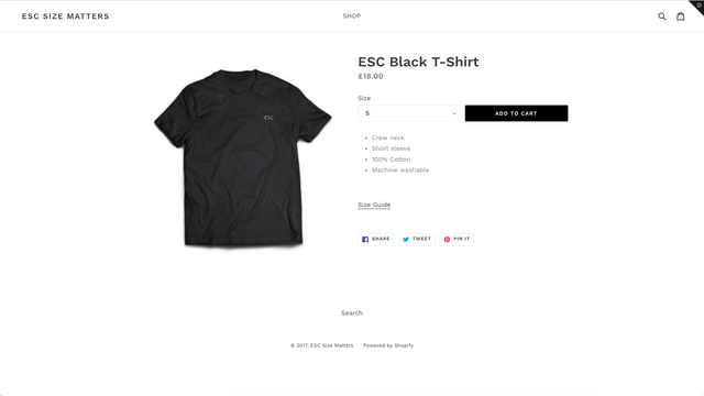 ESC Size Charts