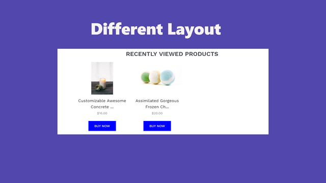 JustViewed ‑ Recently Products