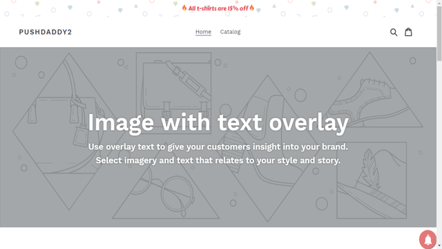 Pushdaddy Announcement Bar