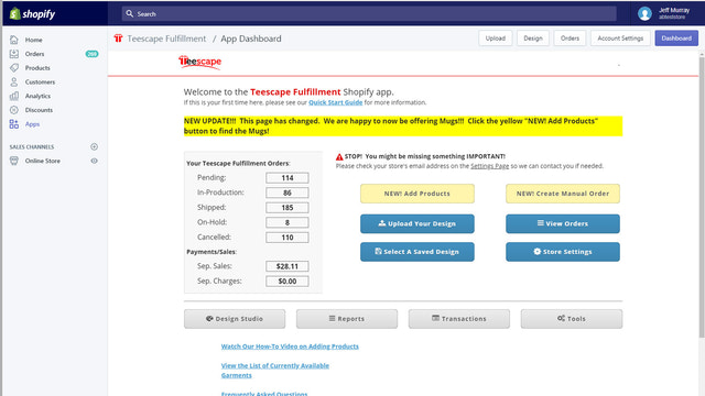 Teescape: Print On Demand