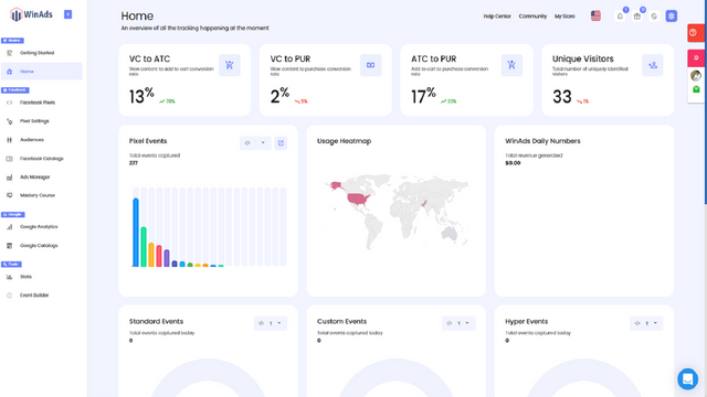 WinAds : Facebook Pixels