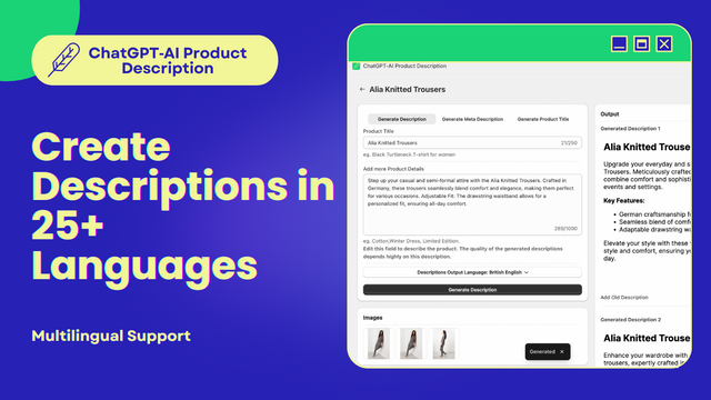ChatGPT‑AI Product Description