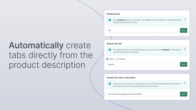 Trusted Product Tabs with AI