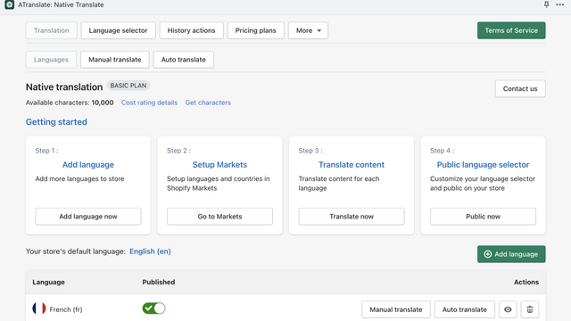 Atranslate: Native Translate