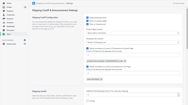 Super Shipping Cutoff