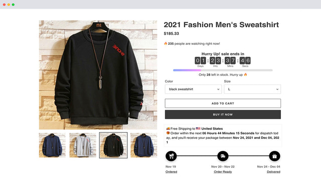 GS: Estimated Delivery Date