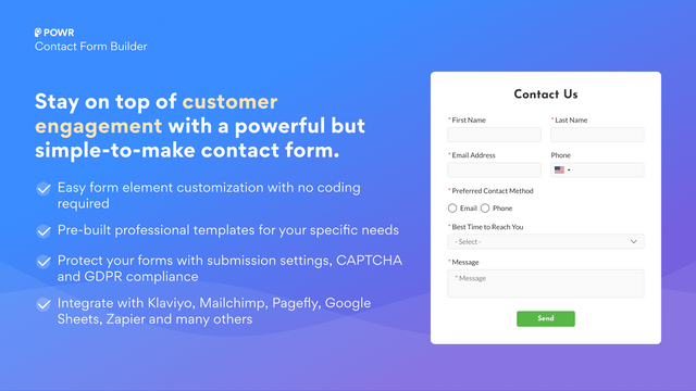 POWR Form Builder Contact Form