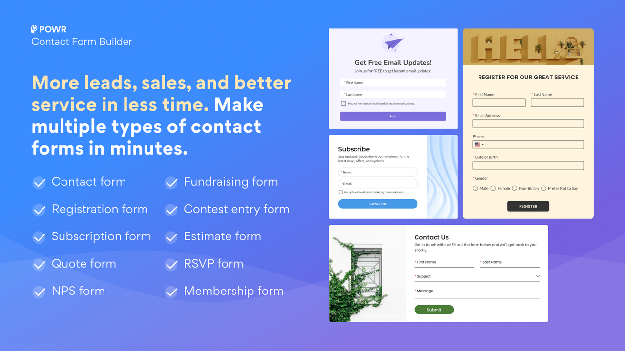 POWR Form Builder Contact Form