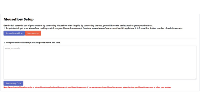Mouseflow Script Install