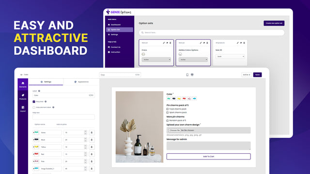 Genie Product Options, Variant