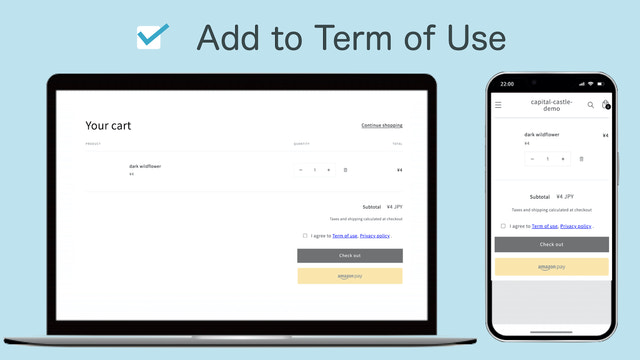 CC Checkbox Term of Use