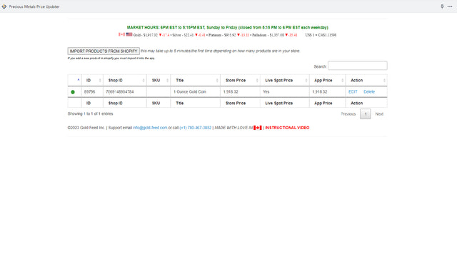 Precious Metals Price Updater