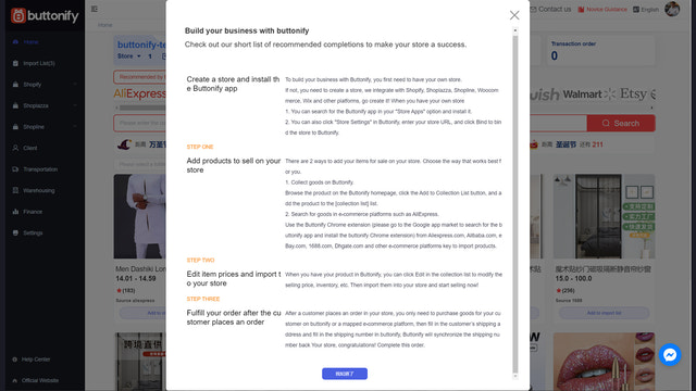 Buttonify‑Dropshipping