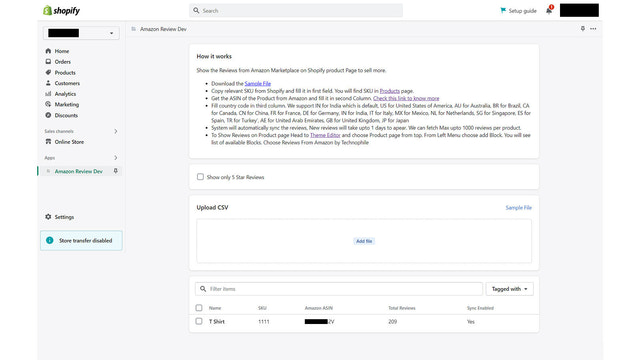 Technophile Amazon Review Sync