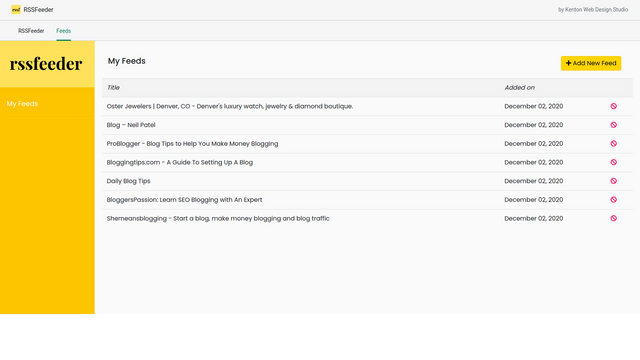 RSSFeeder WordPress Blog Posts