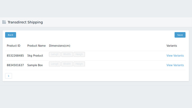 Transdirect Shipping