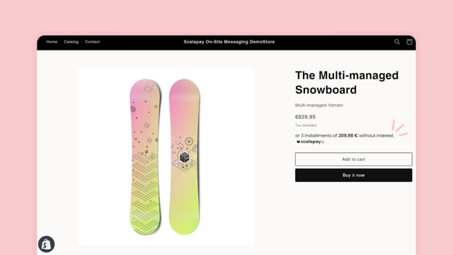 Scalapay On‑Site Messaging