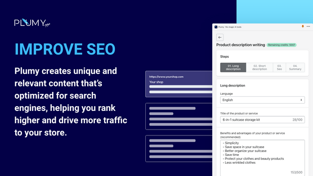 Plumy: 14+ magic AI tools
