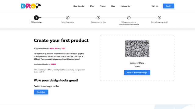 DROP: Print on Demand