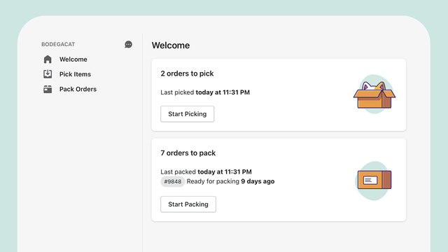 Bodegacat ‑ Pick List