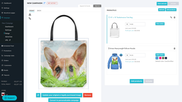 GearLaunch ‑ Print on Demand