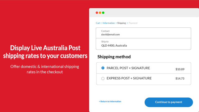 Australia Post Rates & Labels