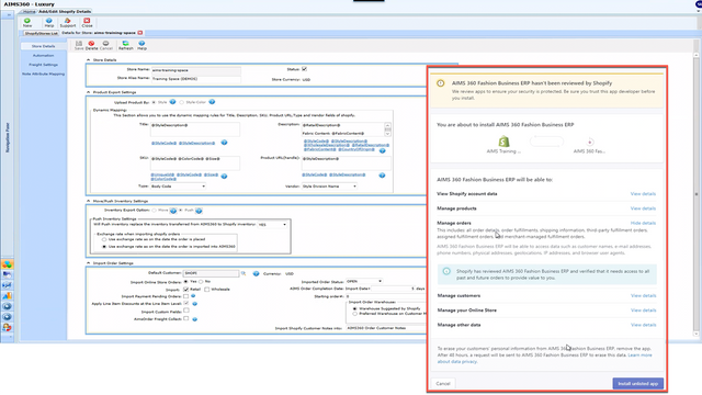 AIMS 360 Fashion Business ERP