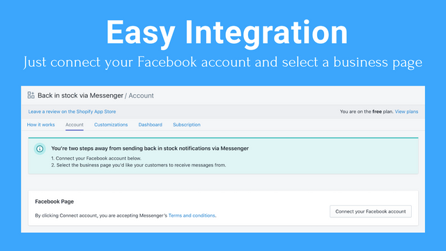 Back In Stock via Messenger