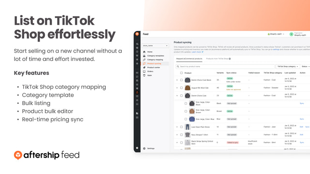 AfterShip Feed for TikTok Shop
