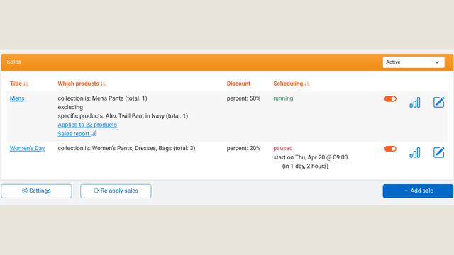 Sale Discount Wizard