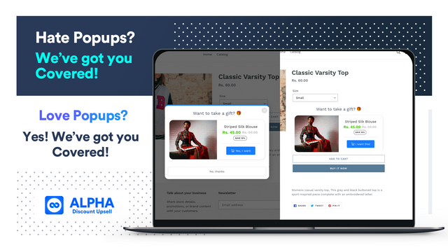 ALPHA Cart Upsell & Cross Sell