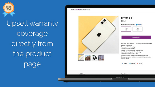 CPS Extended Warranty Upsell